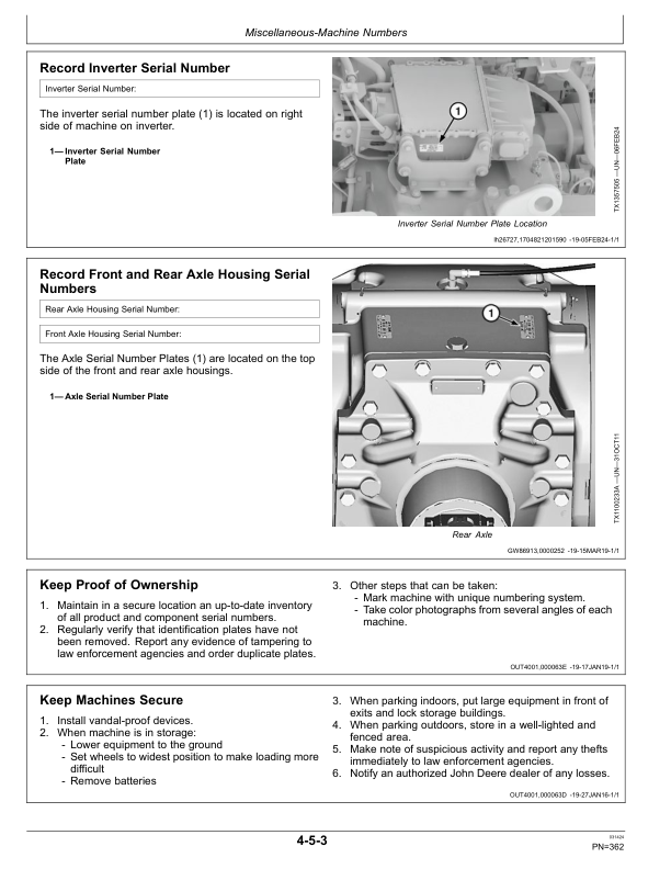 John Deere 824 X Loaders Operator's Manuals (OMT498146X019) - Image 4