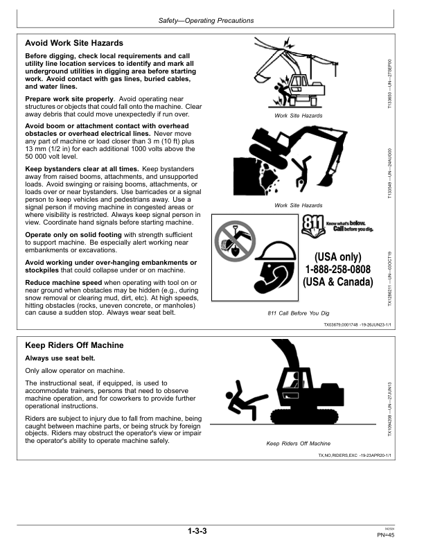 John Deere 160 P Excavators Operator's Manuals (OMT499734X019) - Image 2