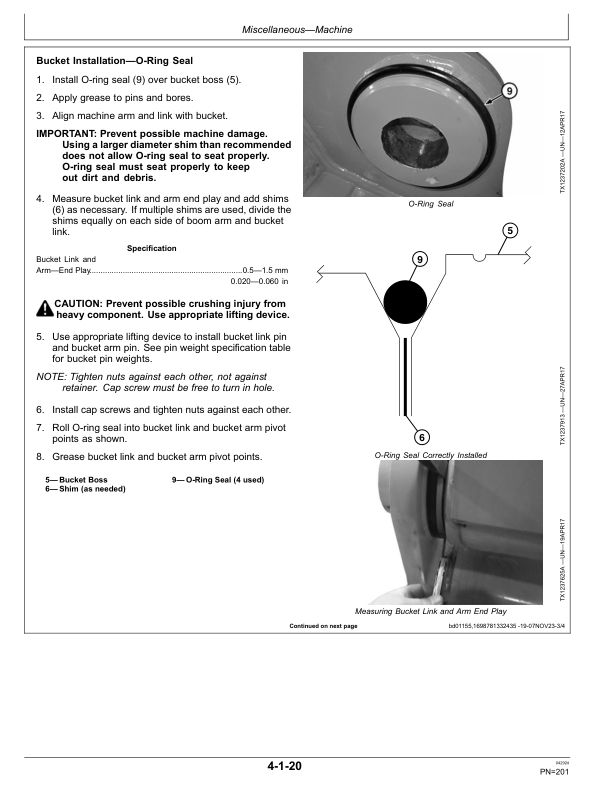 John Deere 200 G Excavators Operator's Manuals (OMT499736X019) - Image 3