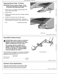 Alternative view of John Deere 544 P Loaders Operator's Manuals (OMT505720X019)