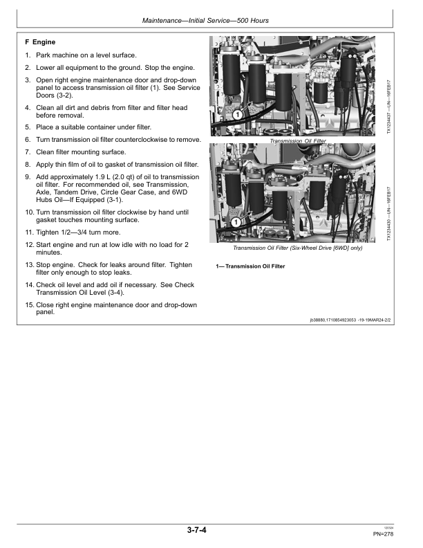John Deere 620 P, 622 P Motor Graders Operator's Manuals (OMT507665X019) - Image 2