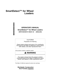 John Deere 744 P, 744 X, 824 P, 824 X, 844 P, 904 P Loaders Operator's Manuals (OMT510835X019)