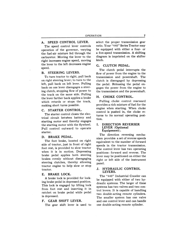 John Deere 440IC Crawlers Operator's Manuals (OMT54458) - Image 2