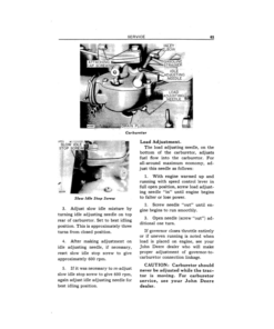 Alternative view of John Deere 420 Row Crop Utility Tractor (131301-) Operator's Manual (OMT56358)