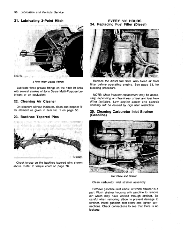 John Deere 300B Backhoes Operator's Manuals (OMT56369) - Image 2