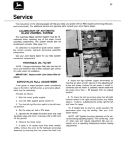 Alternative view of John Deere 670, 670A, 672A Motor Graders Operator's Manuals (OMT65038)