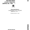 John Deere 430 Row-Crop Utility Tractor Operator's Manual (OMT65558)