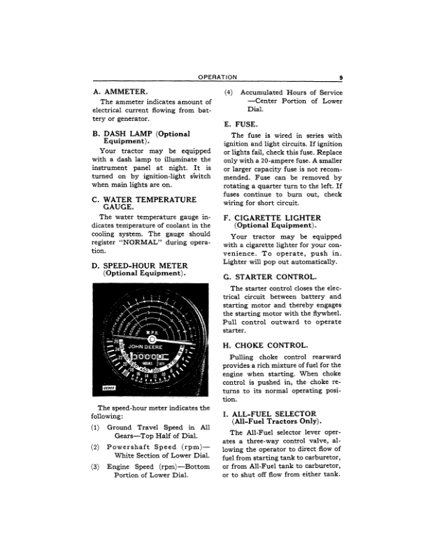 John Deere 430 Row-Crop Utility Tractor Operator's Manual (OMT65558) - Image 2