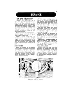 Alternative view of John Deere TA-217L Power Unit Operator's Manual (OMT72359)