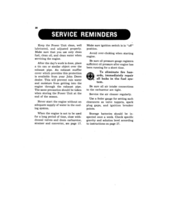 Alternative view of John Deere TA-145-L Power Unit Operator's Manual (OMT76359)