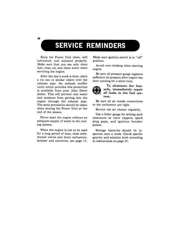 John Deere TA-145-L Power Unit Operator's Manual (OMT76359) - Image 2