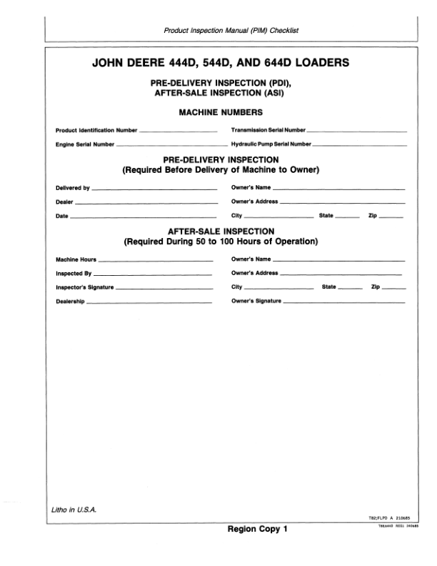John Deere 644D Loaders Operator's Manuals (OMT81869) - Image 3