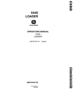 John Deere 544D Loaders Operator's Manuals (OMT81876)