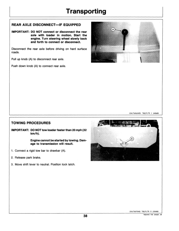 John Deere 444D Loaders Operator's Manuals (OMT81881) - Image 2