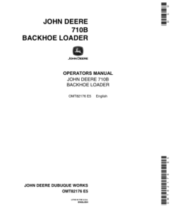 John Deere 710B Backhoes Operator's Manuals (OMT82176)