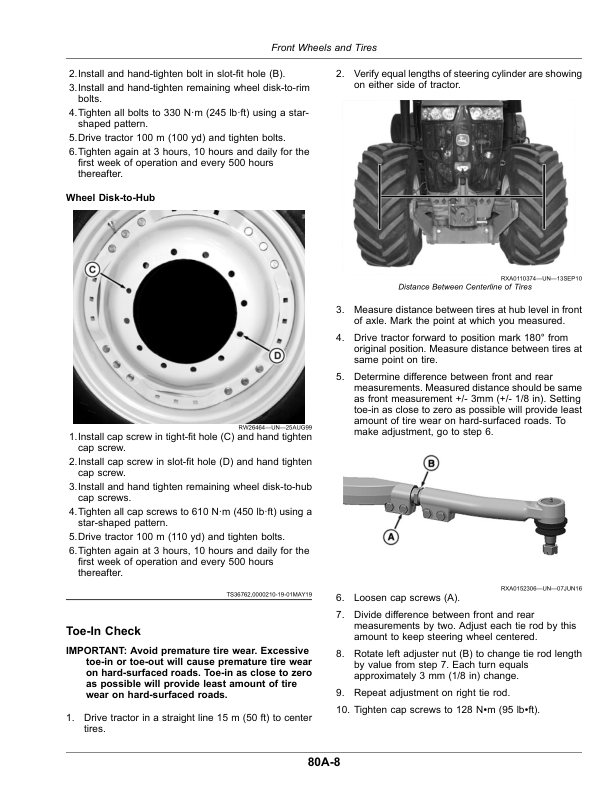 John Deere 7R 210, 7R 230, 7R 250, 7R 270, 7R 290, 7R 310, 7R 330 7R Tractors (110101) Operator's Manual (OMTA17292) - Image 2