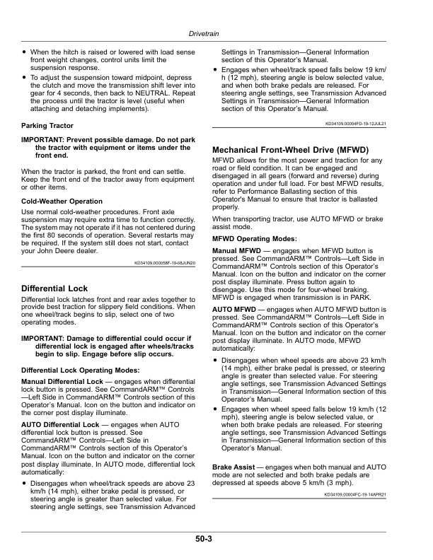 John Deere 7R 230, 7R 250, 7R 270, 7R 290, 7R 310, 7R 330, 7R 350 (7R) Tractors (125001-) (European Edition) Operator's Manual (OMTA22621) - Image 4