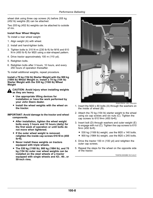 John Deere 7R 210, 7R 230, 7R 250, 7R 270, 7R 290, 7R 310, 7R 330, 7R 350 (7R) Tractors (125001-) (Export Edition) Operator's Manual (OMTA22622) - Image 2