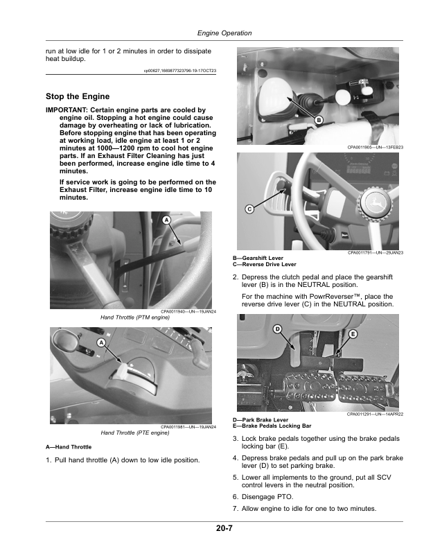 John Deere 6B Series Tractors (OOS) Operator's Manual (OMTA30319) - Image 3