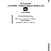 John Deere 7R Tractors G3 (135001-) (Export Edition) Operator's Manual (OMTA30596)
