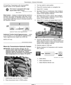 Alternative view of John Deere 8RT Tractors G3 (931001-) (European Edition) Operator's Manual (OMTA30618)