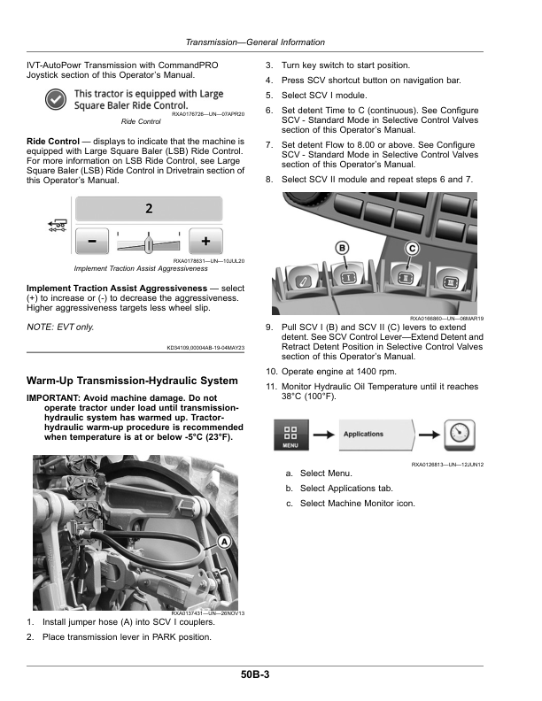 John Deere 8RT Tractors G3 (931001-) (European Edition) Operator's Manual (OMTA30618) - Image 2
