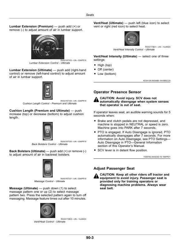 John Deere 8RX Tractors G3 (808001-) (European Edition) Operator's Manual (OMTA30796) - Image 3