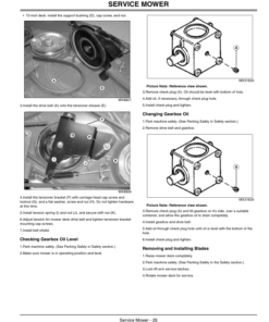 Alternative view of John Deere Mower Decks for Front Mount Mowers 60, 62, 72-inch (North America) (010001-) Operator's Manual (OMTCU14438E)