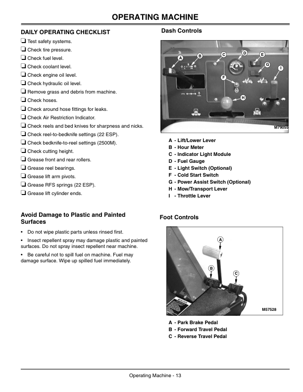 John Deere 3215B - Turf System I 3225B & 3235B - Turf System II Lightweight Fairway Mowers Export Edtion (010001-030000) Operator's Manual (OMTCU14443) - Image 2