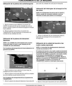 Alternative view of John Deere 3215B Turf System I 3225B & 3235B Turf System II Lightweight Fairway Mowers North America (010001-030000) Operator's Manual (OMTCU14444)
