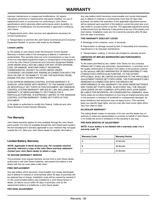John Deere 1600, 1620 Wide Area Mower (North America) (010001-) Operator's Manual (OMTCU14531E) - Image 2