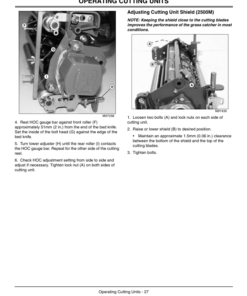 Alternative view of John Deere 3215B - Turf System I (030001- ) 3225B & 3235B - Turf System II (020001- ) Lightweight Fairway Mowers Export Edition Operator's Manual (OMTCU16382)
