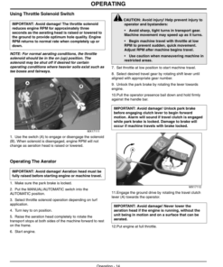 Alternative view of John Deere 800 Aercore Aerator Export Edition (045001-060000) Operator's Manual (OMTCU17110)