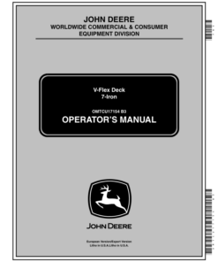 John Deere V-Flex Deck 7-Iron (010001-) Export Operator's Manual (OMTCU17154)