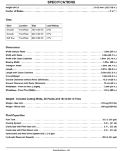 Alternative view of John Deere 2500A Professional Greens Mower Export Edition (010001-030000) Operator's Manual (OMTCU17235)