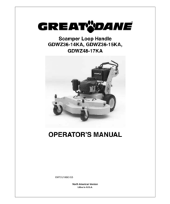 John Deere Scamper Loop Handle (010001-) Operator's Manual (OMTCU18663)
