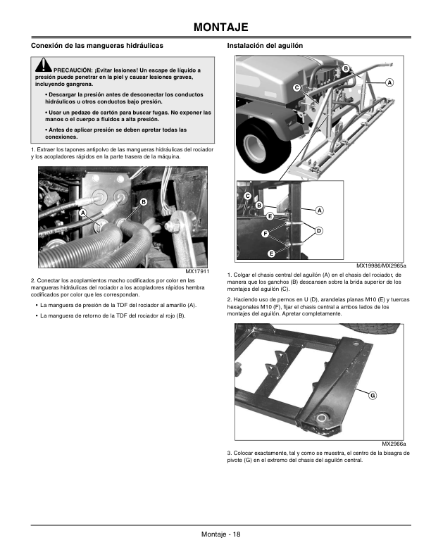 John Deere HD200 & HD300 Sprayer Attachment North America HD200 (035101-050000) HD300 (010001-025000) Operator's Manual (OMTCU19468) - Image 2