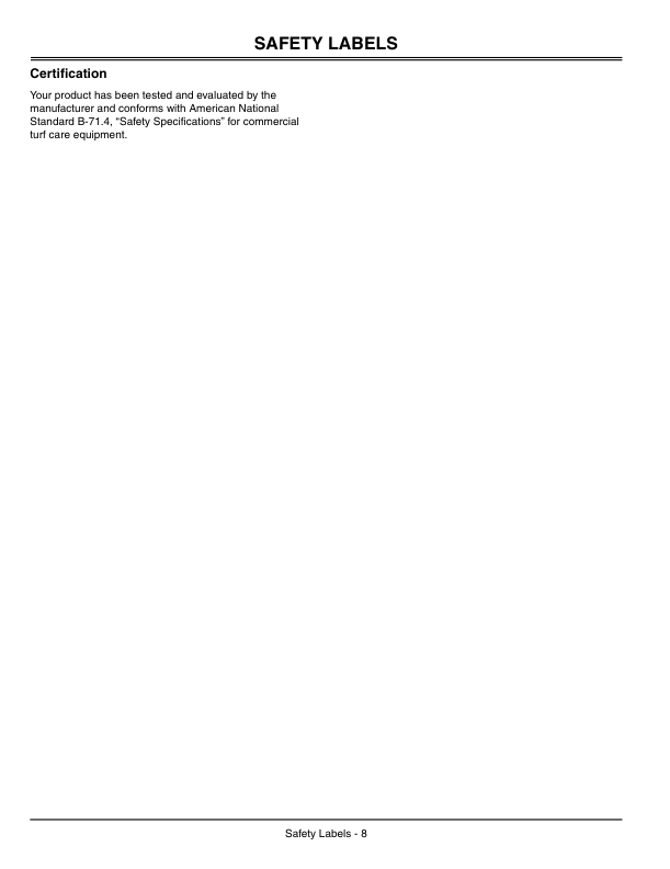 John Deere 1200H Bunker & Field Rake North America (010001-020000) Operator's Manual (OMTCU19469) - Image 2