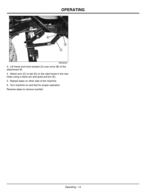 John Deere 1200H Bunker & Field Rake North America (010001-020000) Operator's Manual (OMTCU19469) - Image 3