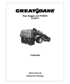 John Deere Rear Bagger & Powerflow 14 Bushel Operator's Manual (OMTCU19544)