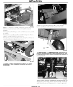 Alternative view of John Deere 60, 62, 72 In. Mower Decks for 1400/1500 Series Front Mowers Operator's Manual (OMTCU19612)