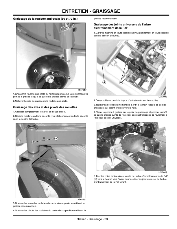 John Deere 60, 62, 72 In. Mower Decks for 1400/1500 Series Front Mowers Operator's Manual (OMTCU19612) - Image 3