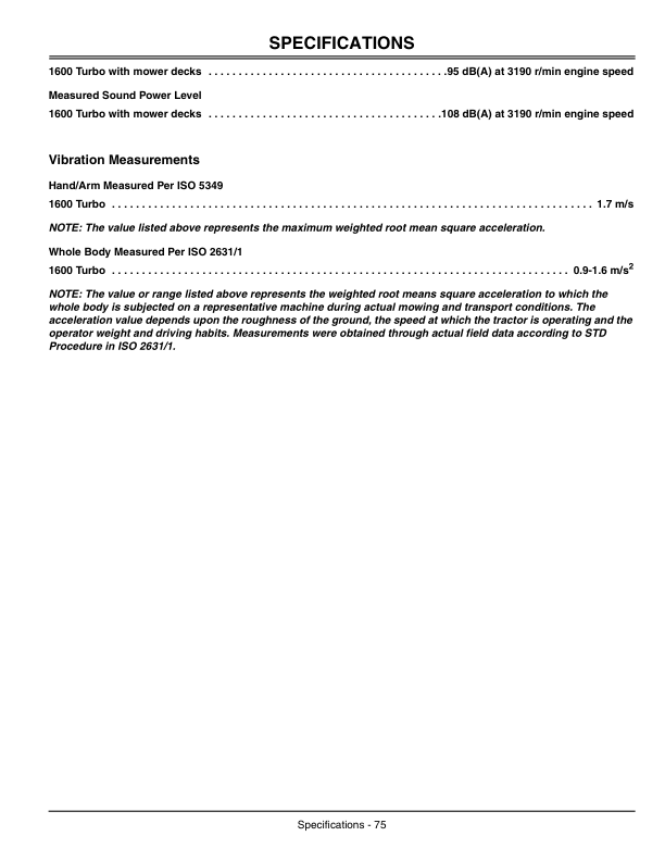 John Deere 1600 Wide Area Turbo Mowers Export Edition (040001-050000) Operator's Manual (OMTCU20675) - Image 2