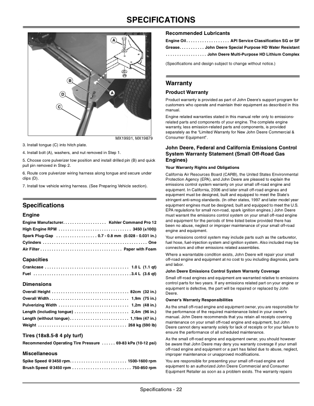 John Deere CP48 Core Pulverizer (010001-) Operator's Manual (OMTCU22661) - Image 2
