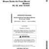 John Deere Mower Decks for Front Mount Mowers 60, 62, 72-Inch (Export Version) Operator's Manual (OMTCU28182)