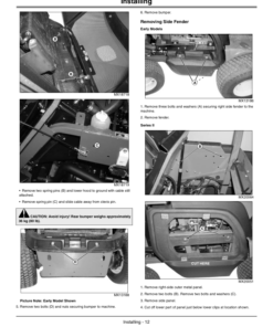 Alternative view of John Deere 600 Liter High Dump Material Collection System (North America) (150001-) Operator's Manual (OMTCU31163E)
