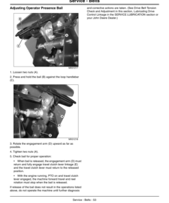 Alternative view of John Deere Walk Greens Mower 180 E-Cut Hybrid 220 E-Cut Hybrid (NA) Operator's Manual (OMTCU32639)
