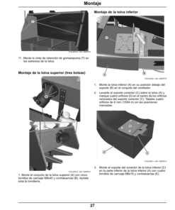 Alternative view of John Deere 2, 3 Bag Blower, Rear Bagger Material Collection System (060001-) Operator's Manual (OMTCU33004)