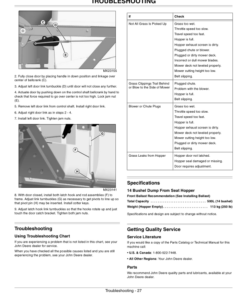 Alternative view of John Deere 14-Bushel Dump From Seat blower, Rear Hopper Operator's Manual (OMTCU33005)