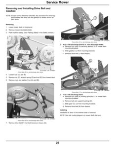 Alternative view of John Deere 60, 72 in. Side Discharge, 62 in. Rear Discharge Mower Decks for Front Mount Mowers (North America) (010001-) Operator's Manual (OMTCU33424E)